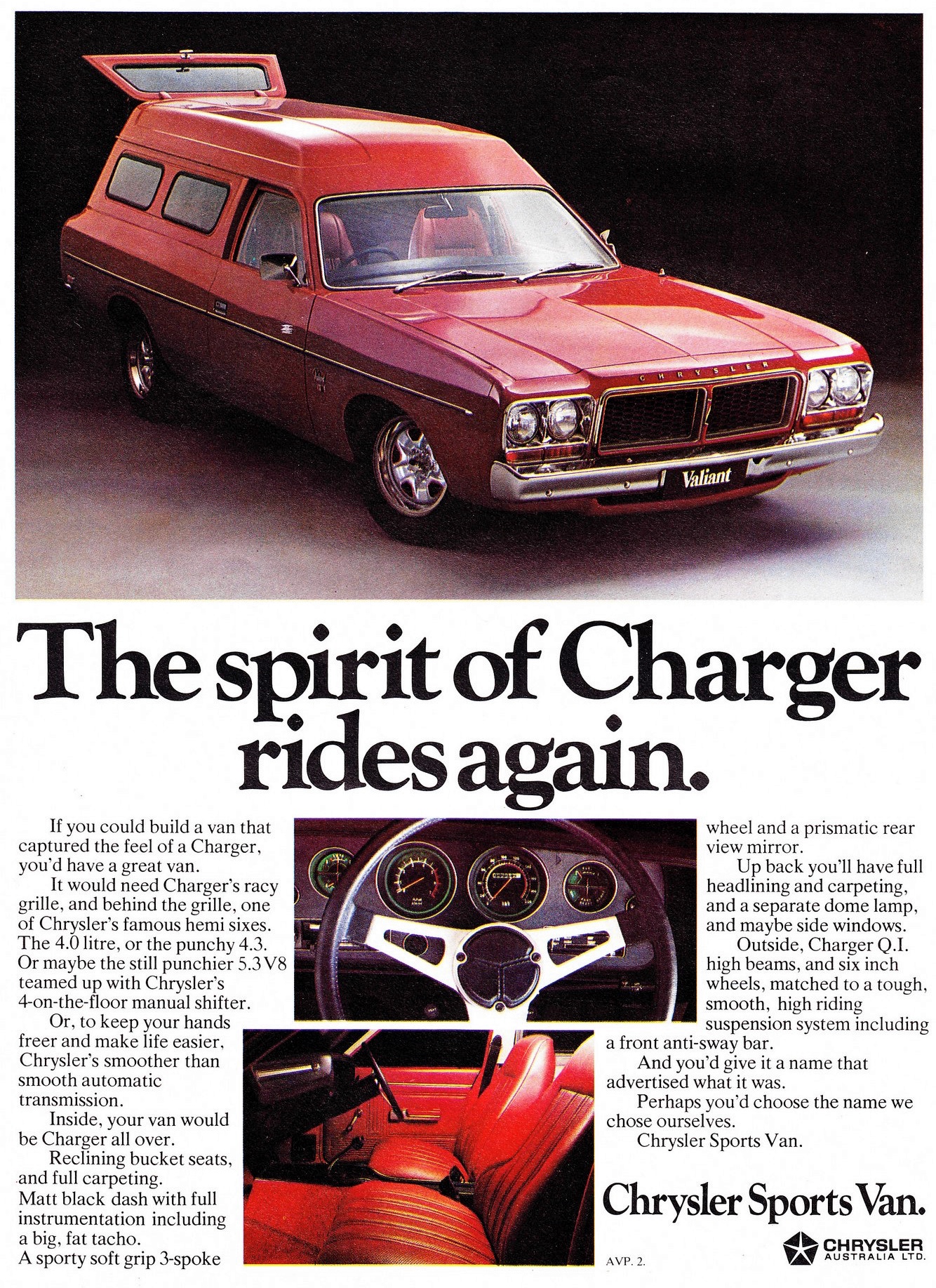 1977 Chrysler CL Valiant Sports Van